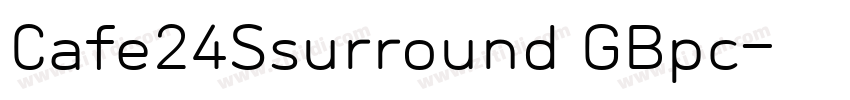 Cafe24Ssurround GBpc字体转换